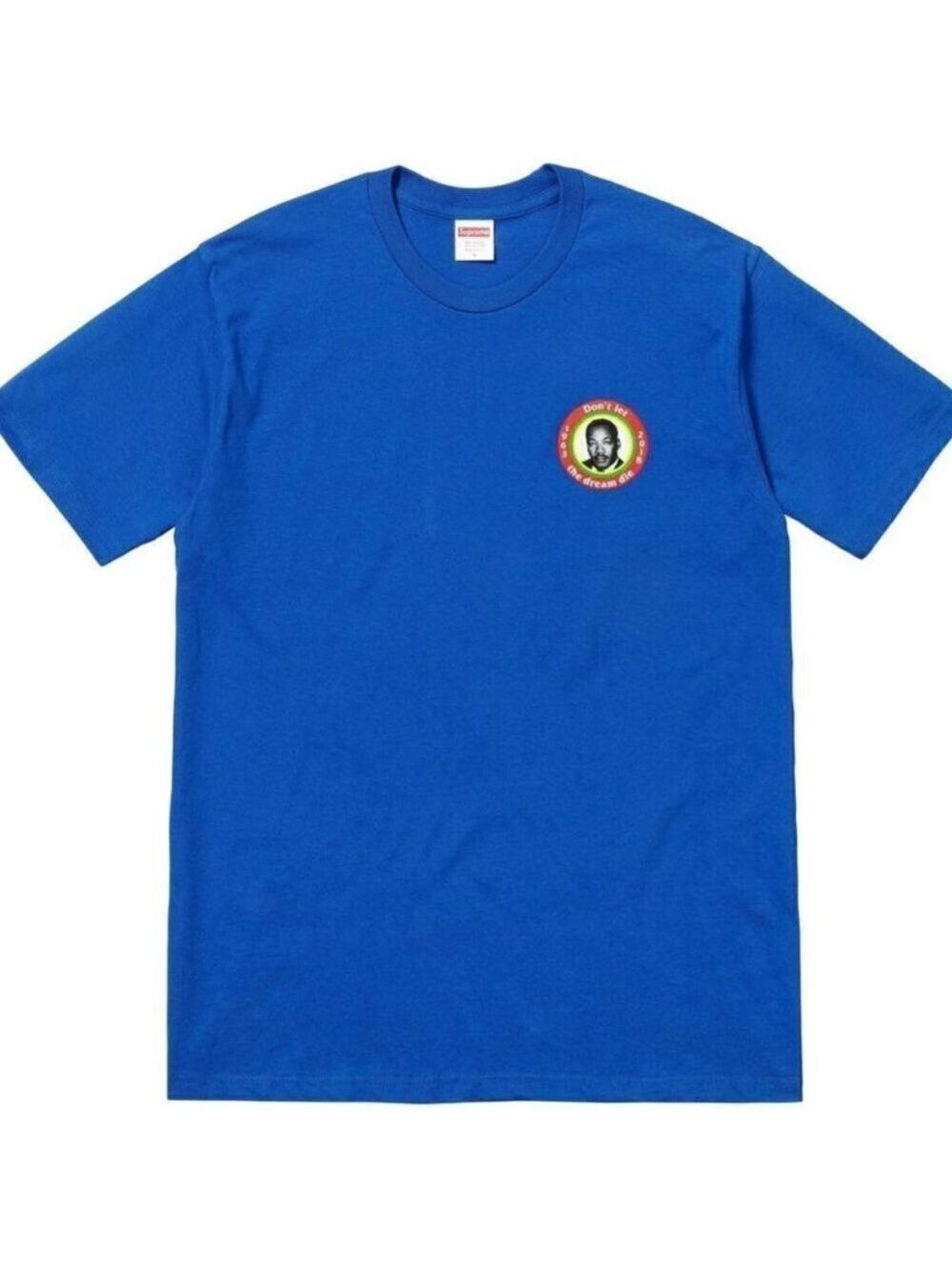 Supreme MLK Dream Tee Royal Blue SS18, Men's Medium/Unisex